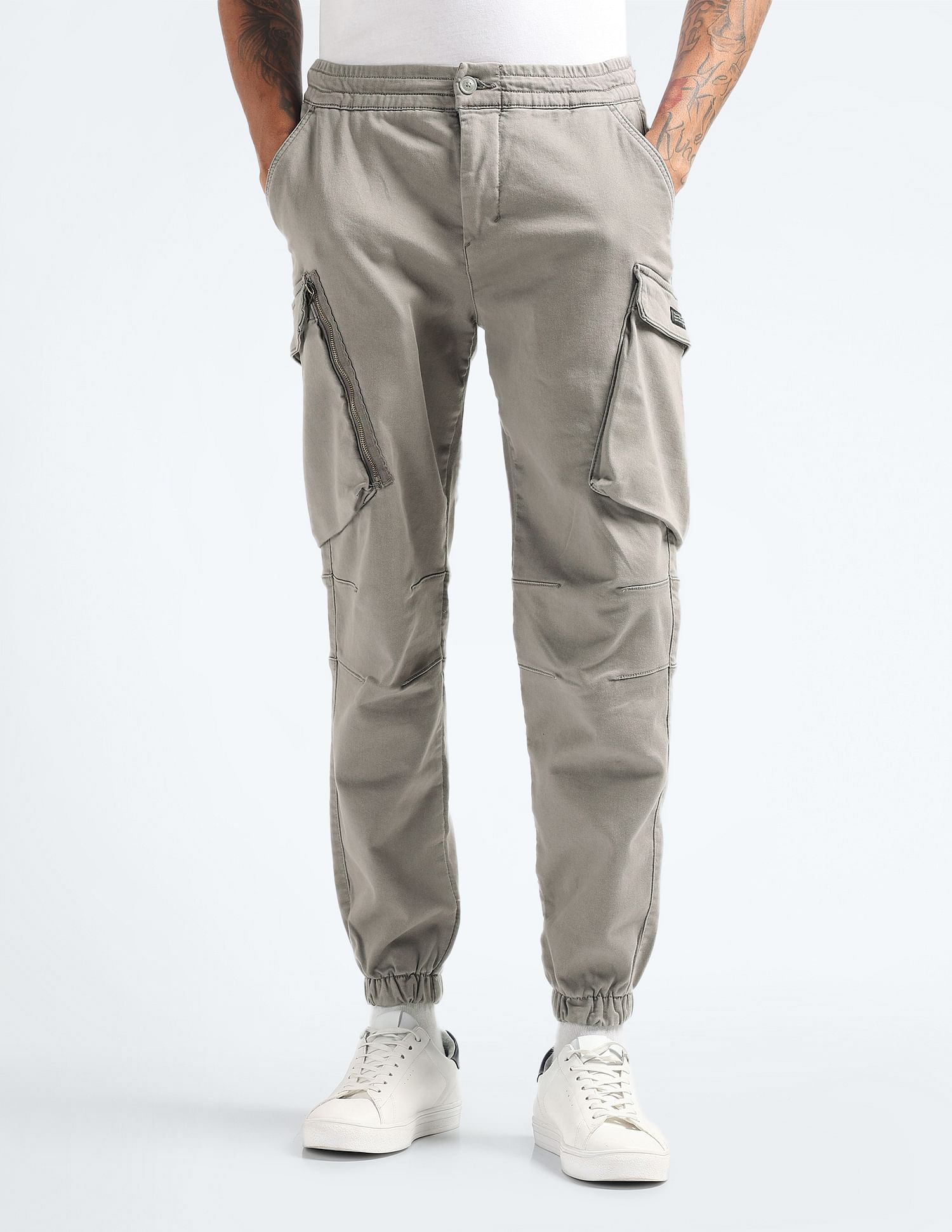 Flying Machine Relaxed Twill Cargo Trousers