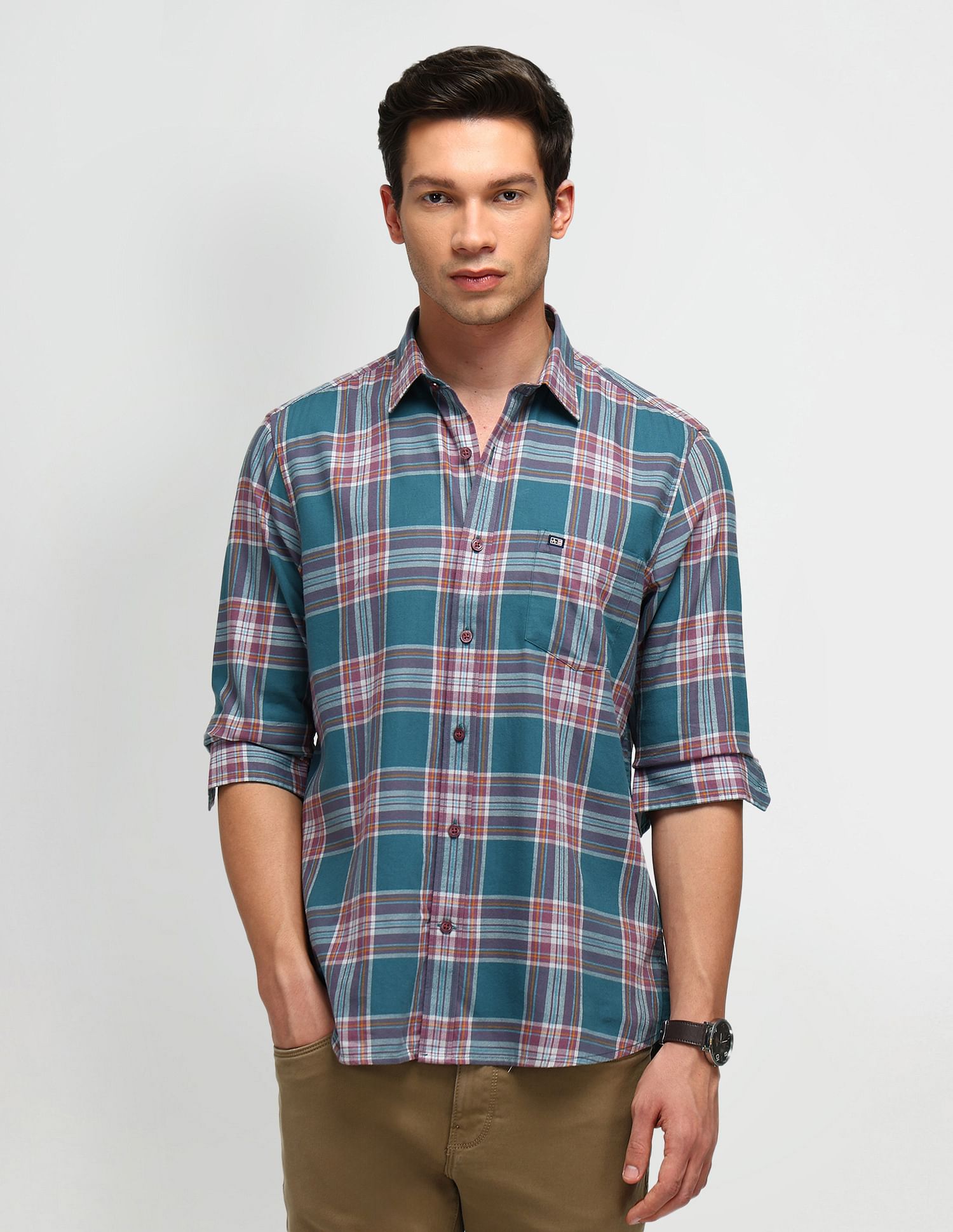 Arrow Sport Twill Tartan Checked Shirt