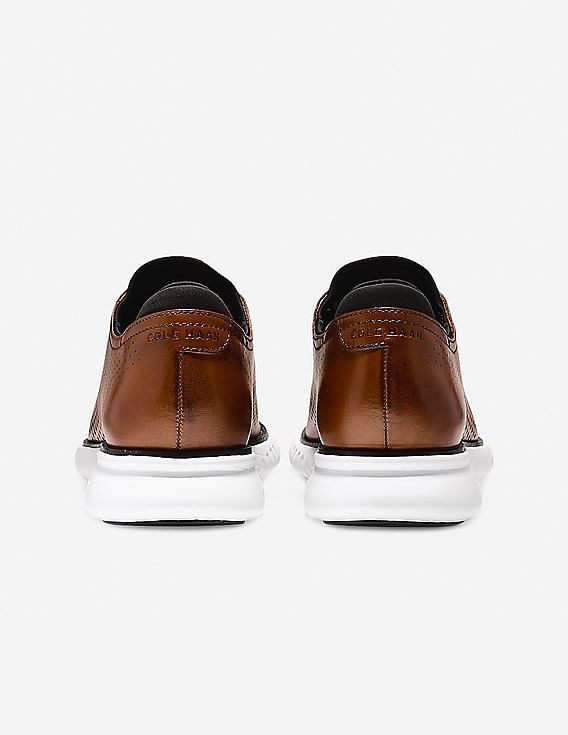 Cole Haan Men Brown 2.ZERØGRAND Lined Laser Wingtip Oxford