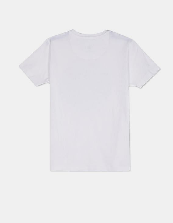 U.S. Polo Assn. Kids Boys White Crew Neck Flippy Sequin Logo T-Shirt