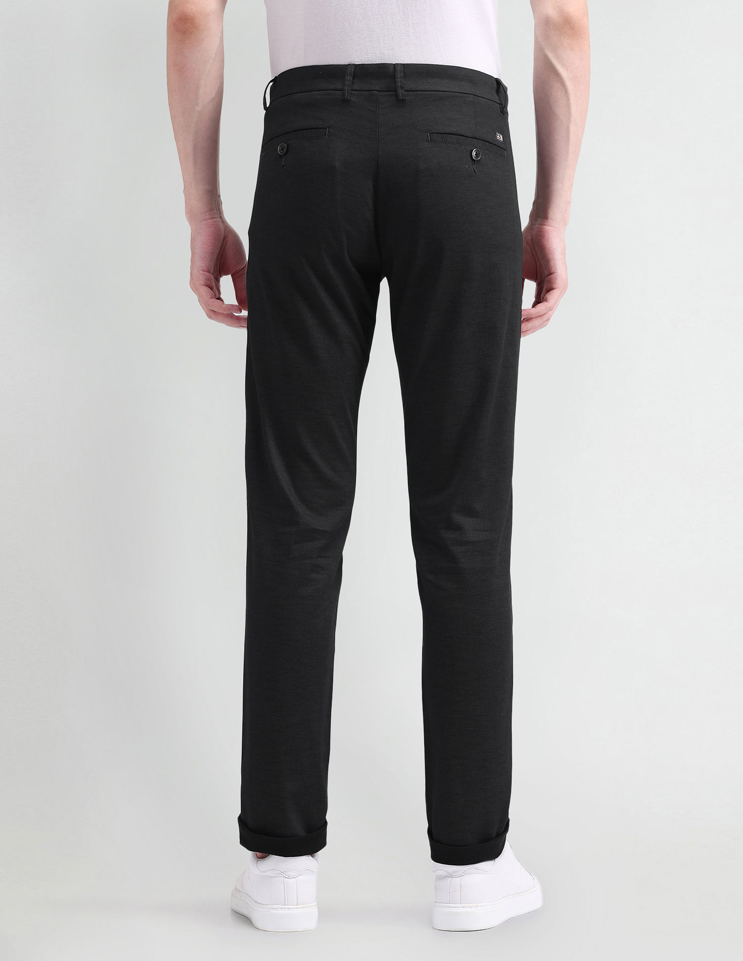 Arrow Sport Slim Fit Satin Trousers