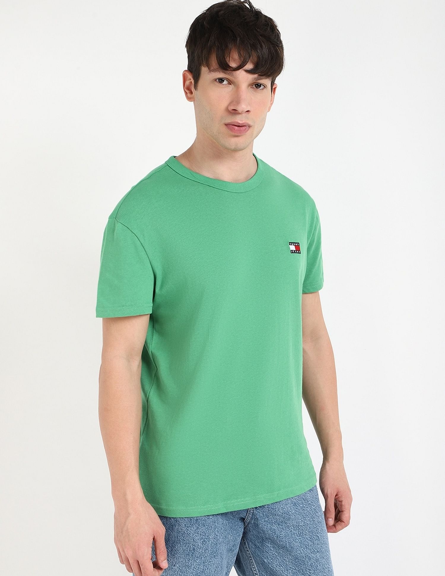 Tommy Hilfiger Logo Solid Regular-Fit Cotton T-Shirt