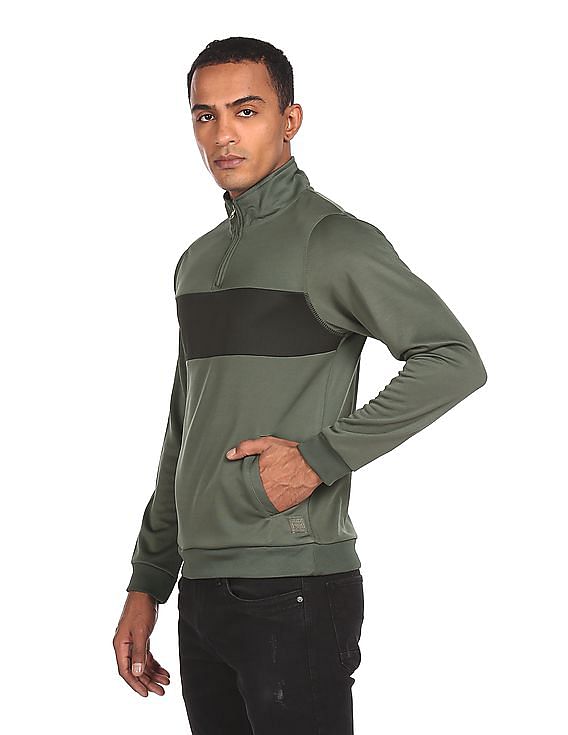 Flying Machine Long Sleeve High Neck Sweatshirt