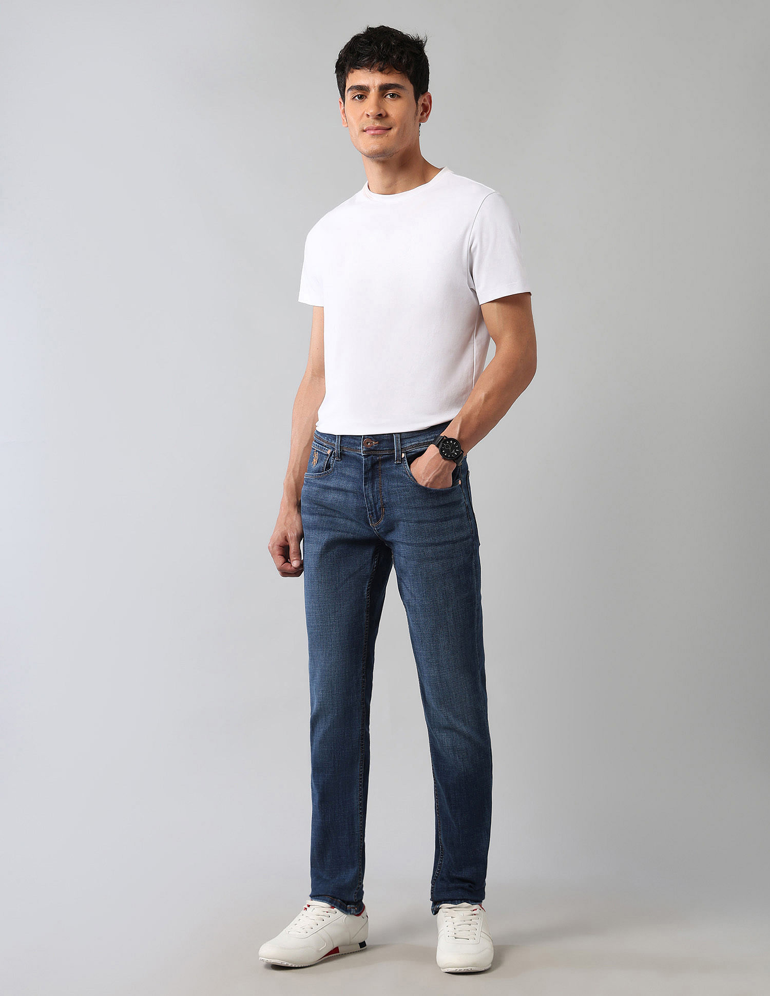 U.S. Polo Assn. Denim Co. Brandon Slim Tapered Fit Blue Ultra Soft Jeans