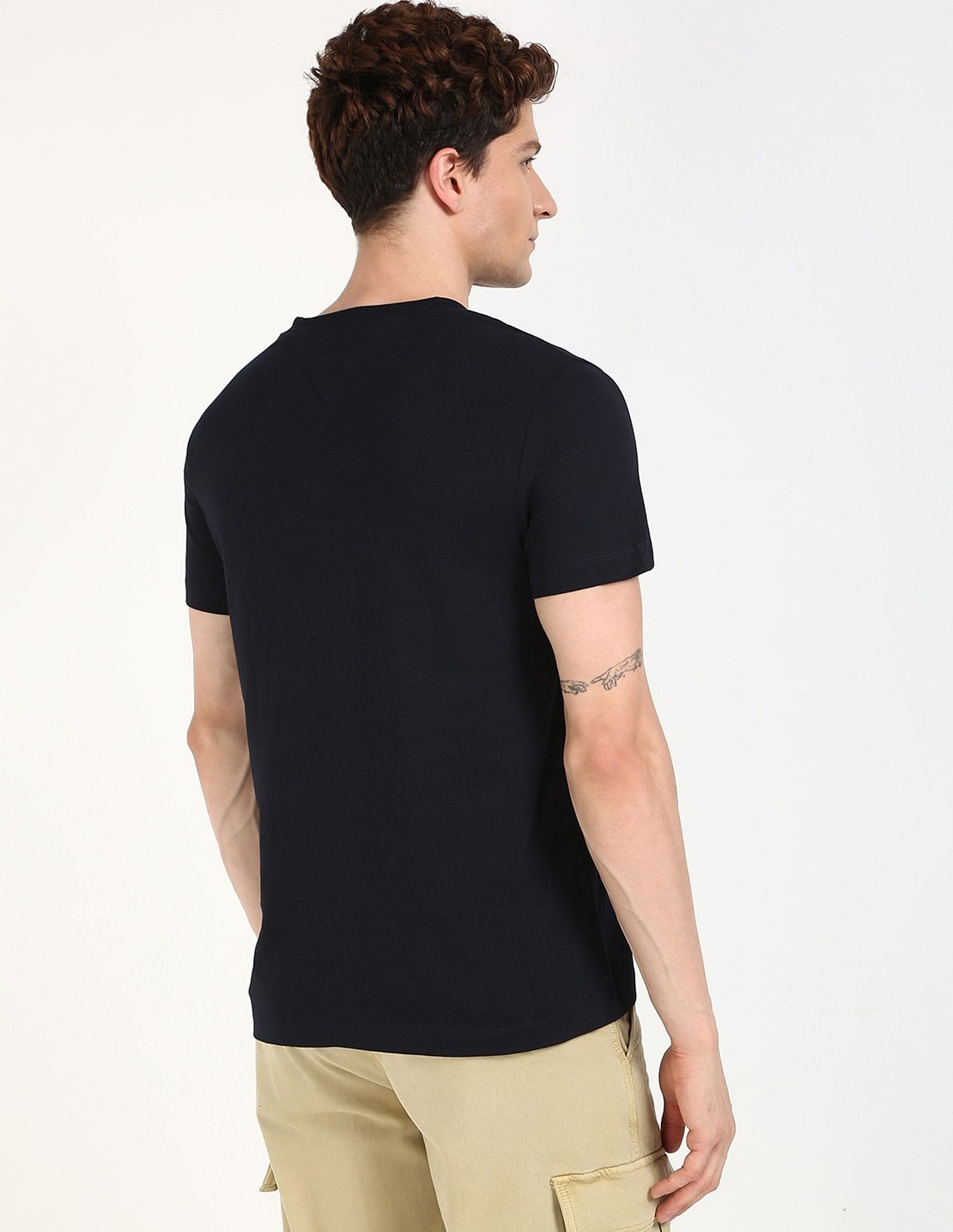 Tommy Hilfiger Logo Regular-Fit Cotton T-Shirt