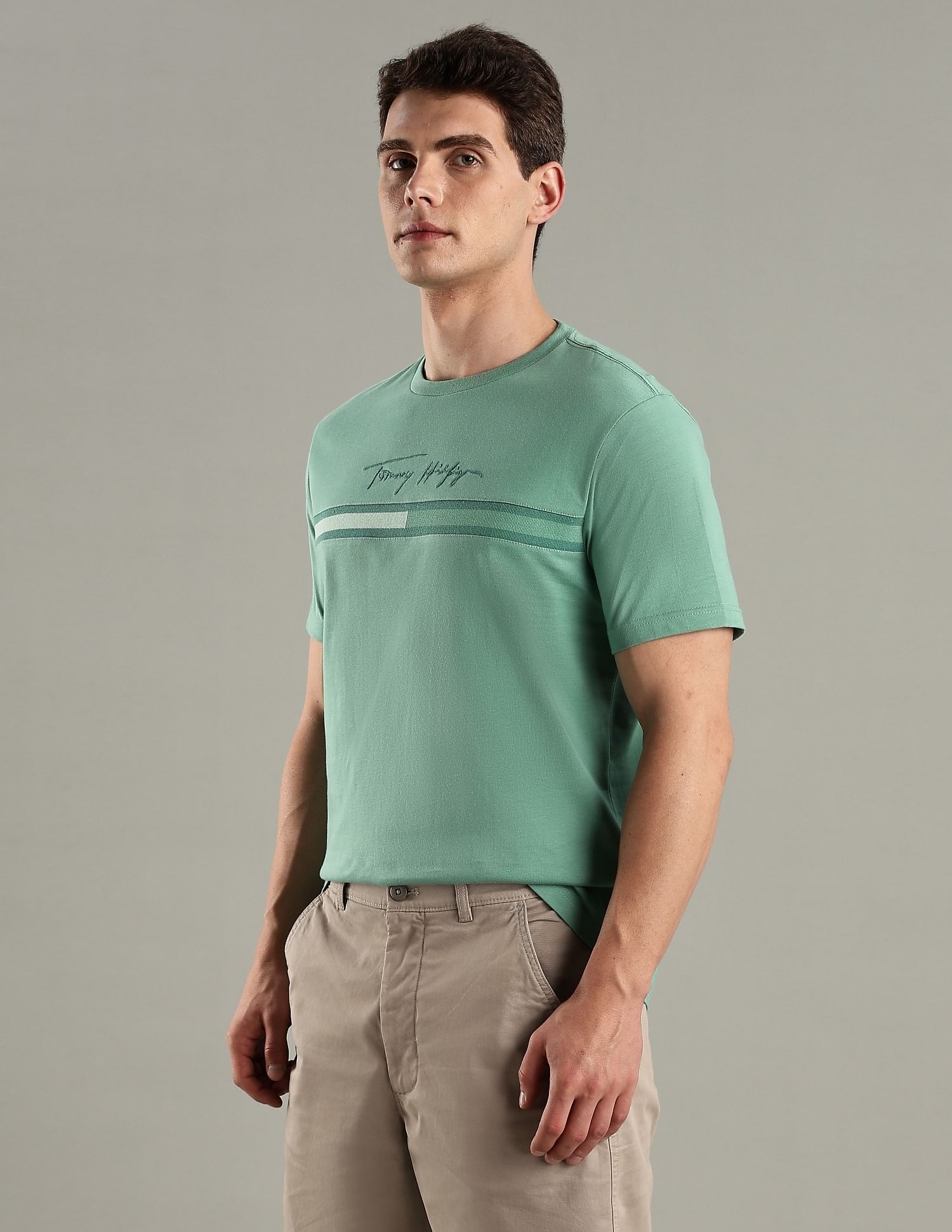 Tommy Hilfiger Logo Regular-Fit Cotton T-Shirt