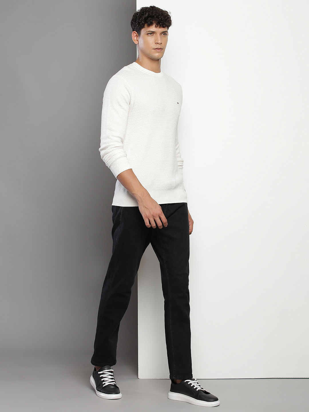 Tommy Hilfiger Crew Neck Structure Sweater