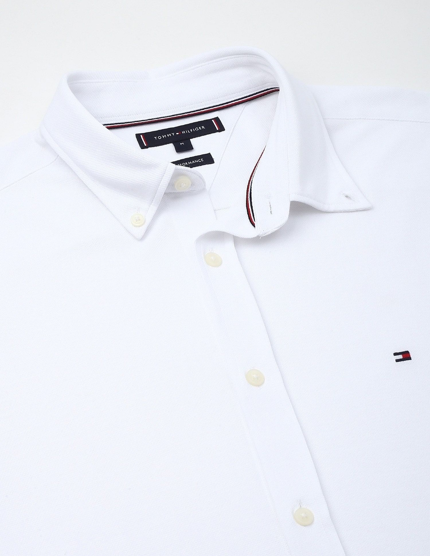 Tommy Hilfiger Solid Slim-Fit Cotton Shirt
