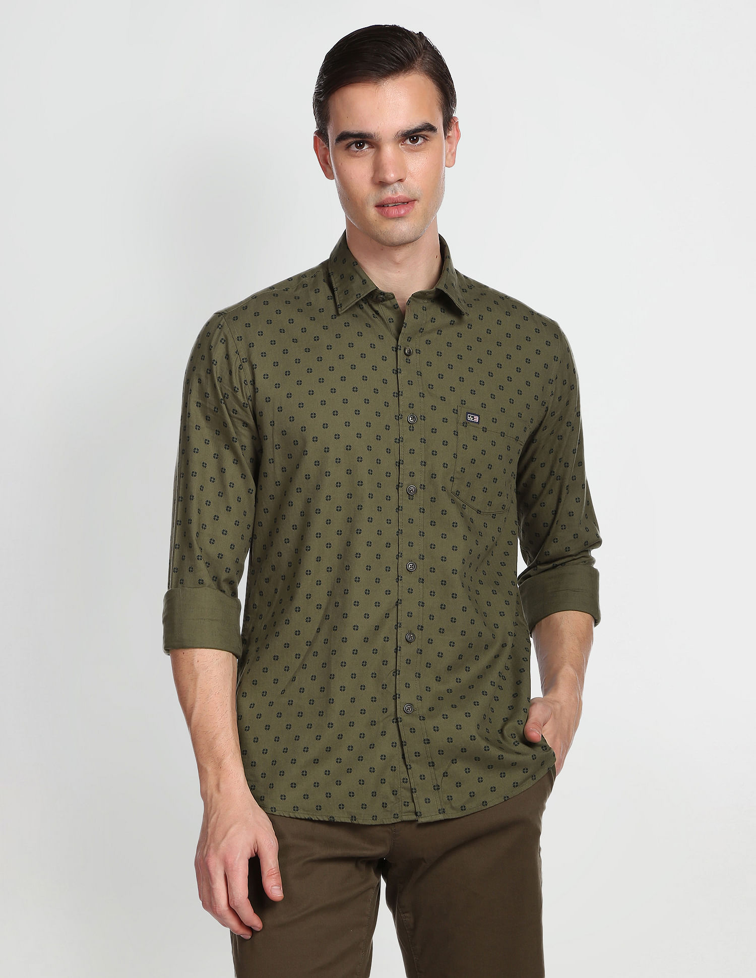 Arrow Sports Motif Print Tennis Club Shirt