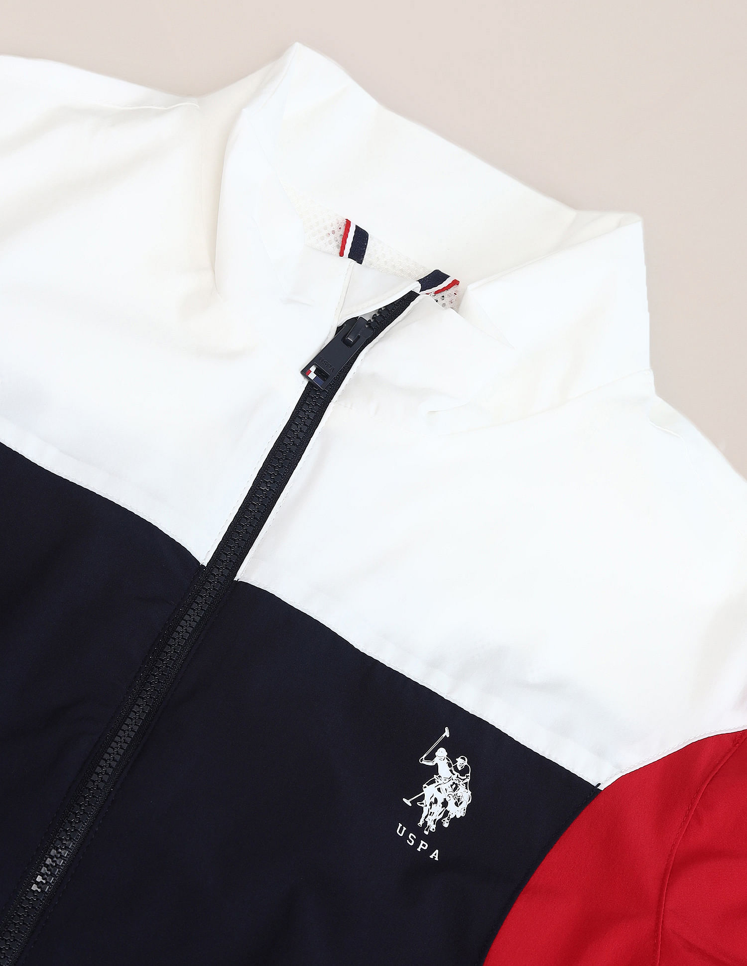 U.S. Polo Assn. Colour Blocked Regular Fit Jacket