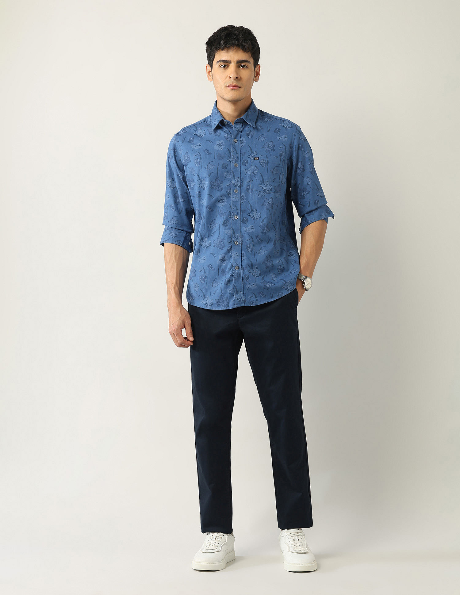 Arrow Sport Floral Printed Slim Fit Shirt