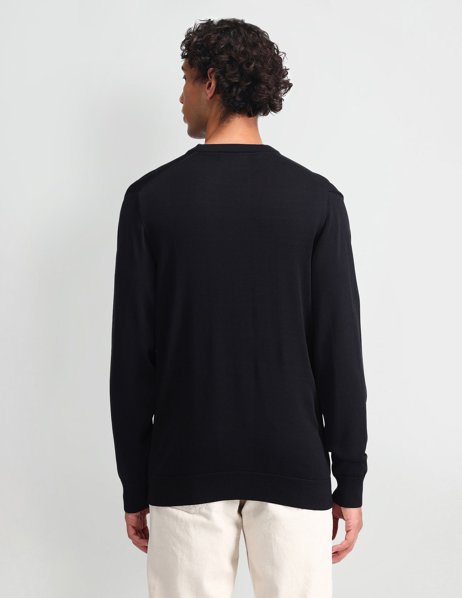 U.S. Polo Assn. Denim Co. Regular Fit Solid Sweater