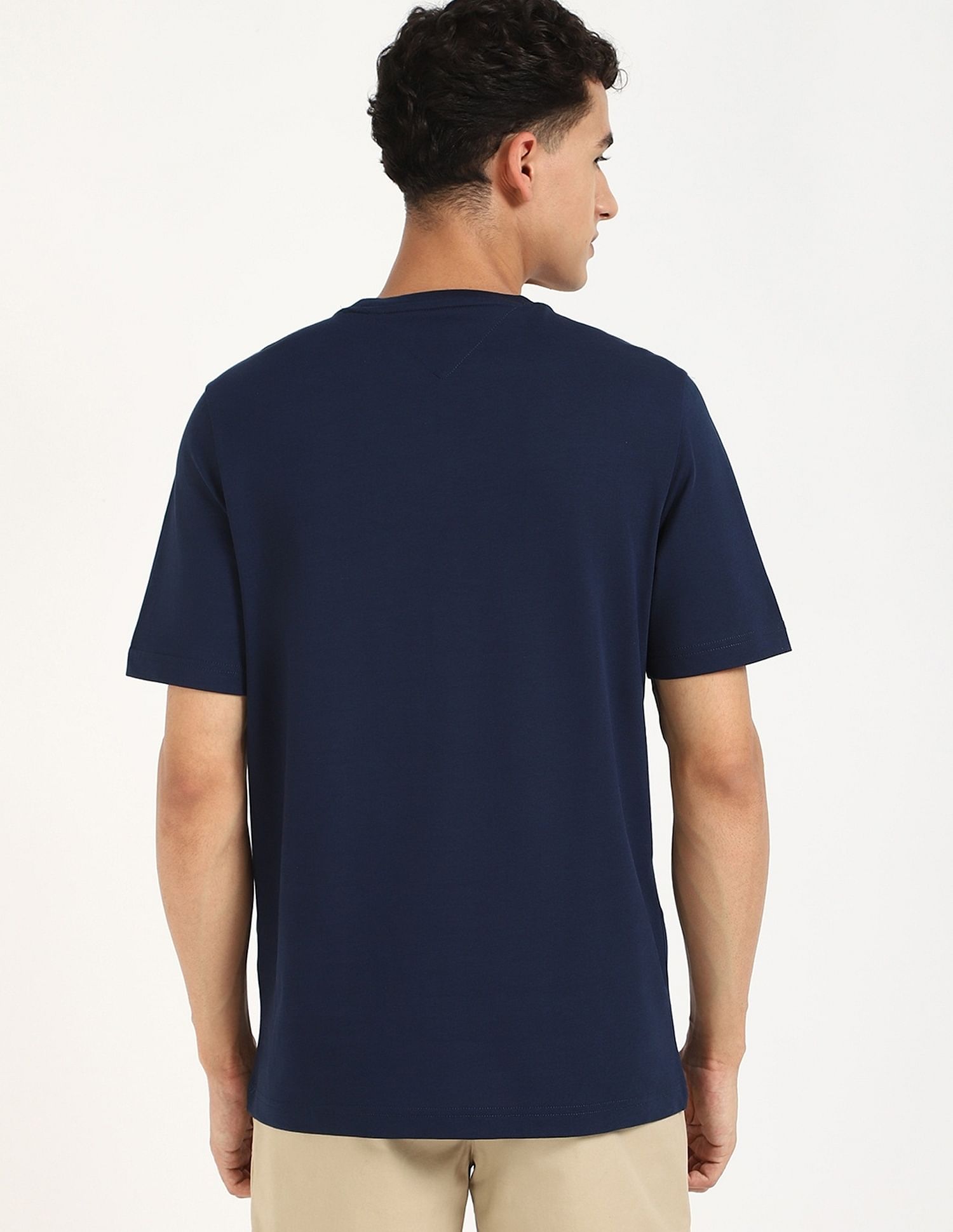 Tommy Hilfiger Embroidered Logo Regular-Fit Cotton T-Shirt