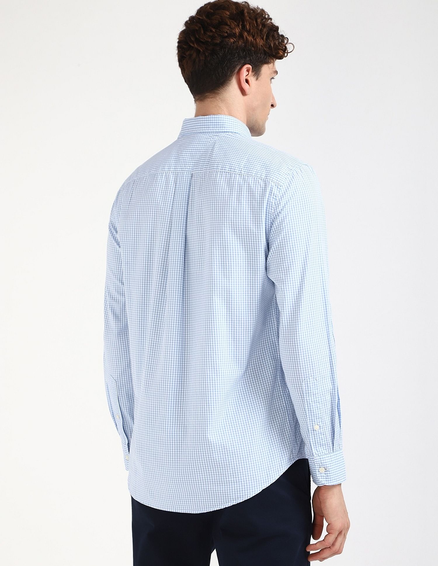 Tommy Hilfiger Checks Regular-Fit Poplin Woven Shirt