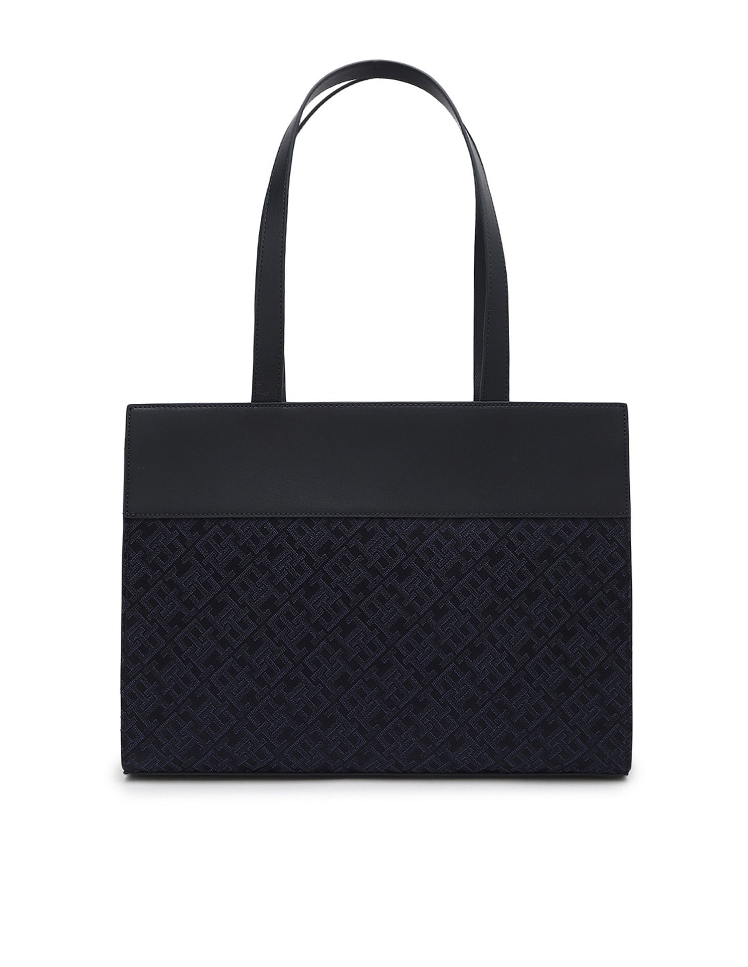 Tommy Hilfiger Logo Blue Polyester Tote Bag