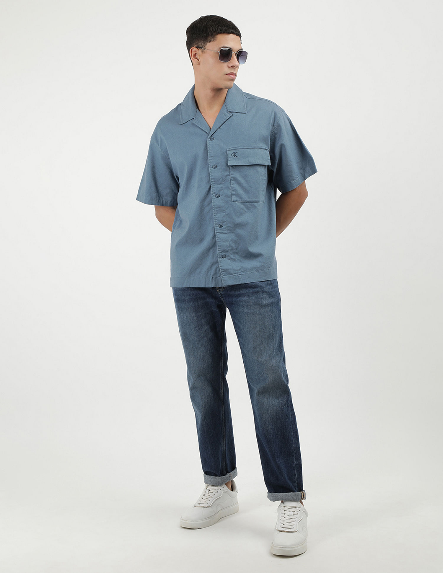 Calvin Klein Relaxed Fit Linen Shirt