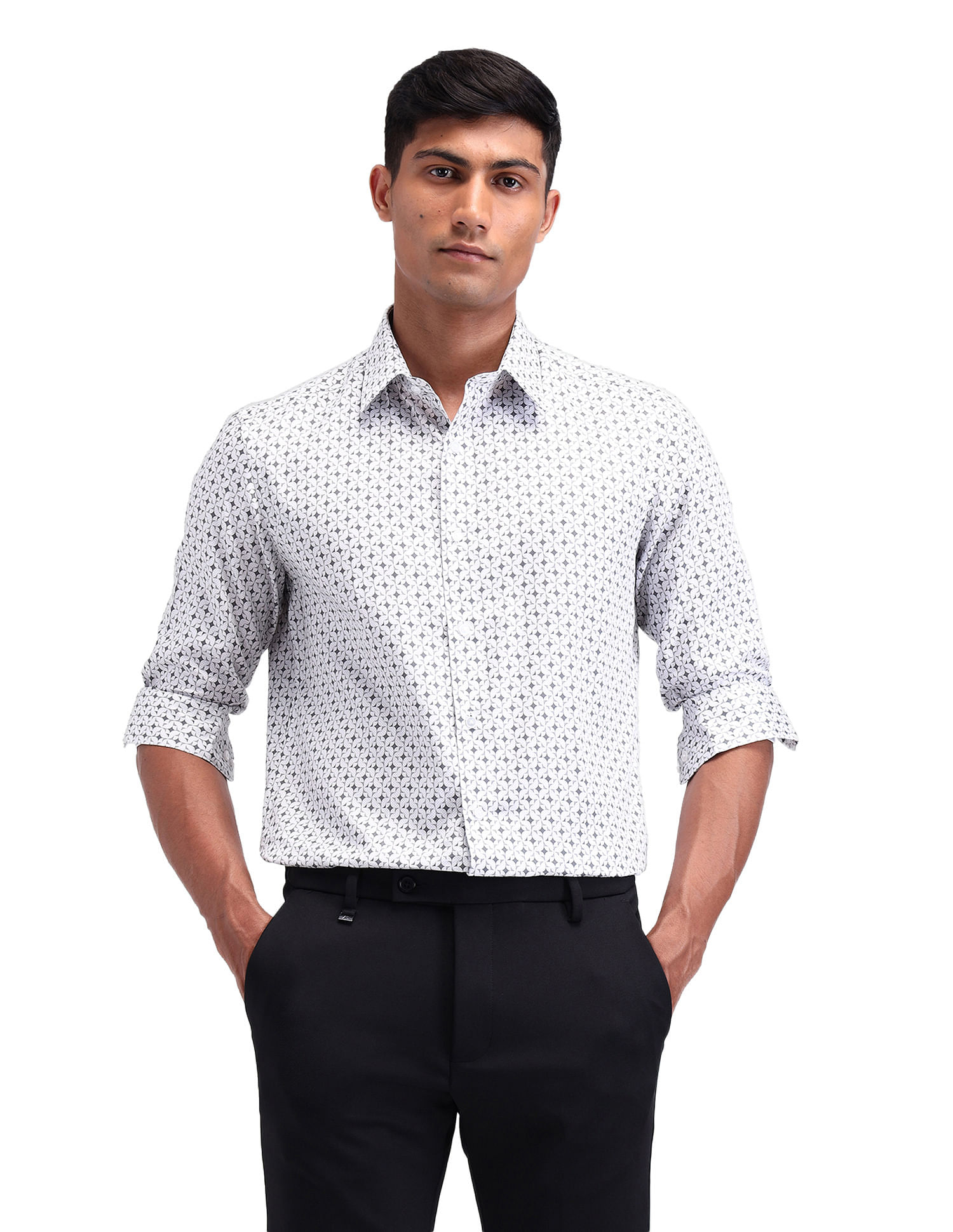 Arrow Newyork Pure Cotton All Over Printed Shirt