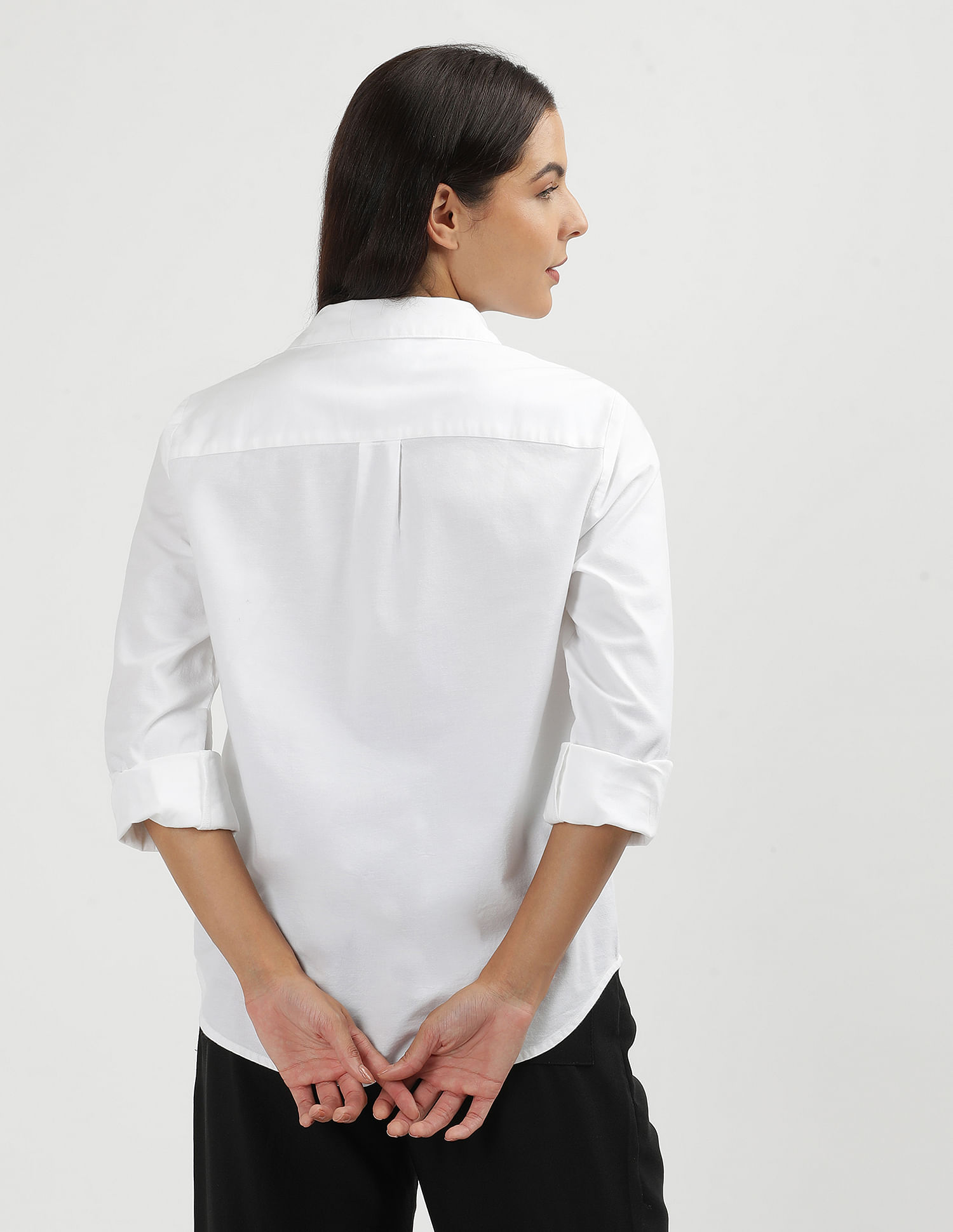 Tommy Hilfiger Solid Oxford Relaxed Fit Shirt