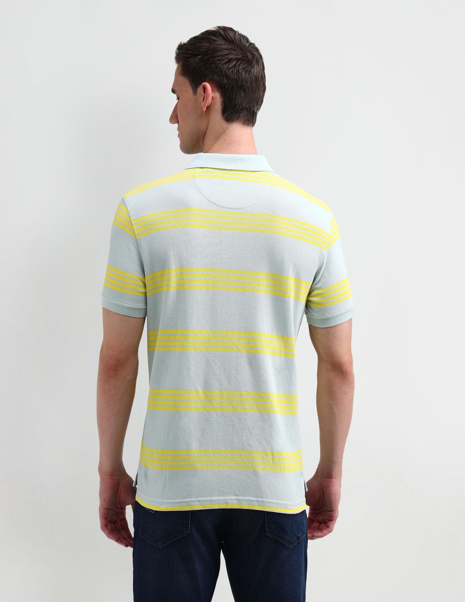Arrow Sport Striped Regular Fit Polo Shirt