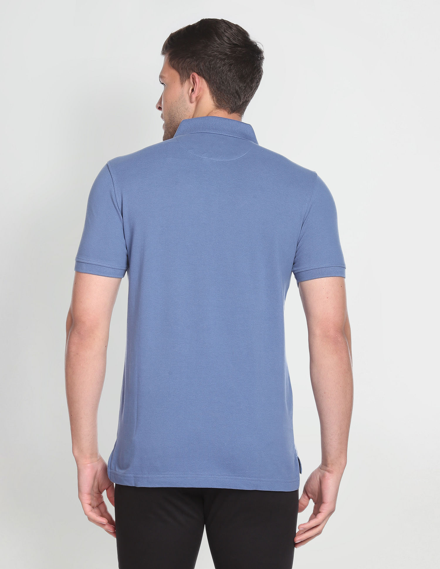 Arrow Sports Engineered Stripe Cotton Polo Shirt