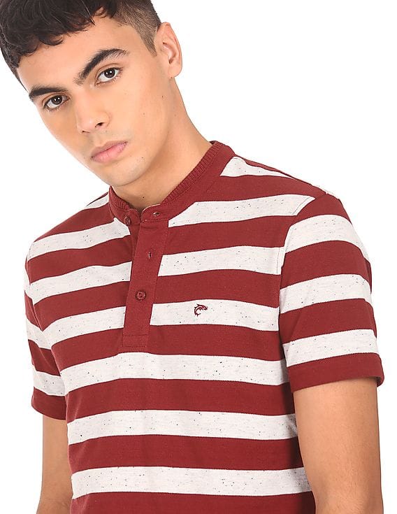 Buy Ruggers Men Maroon And White Short 