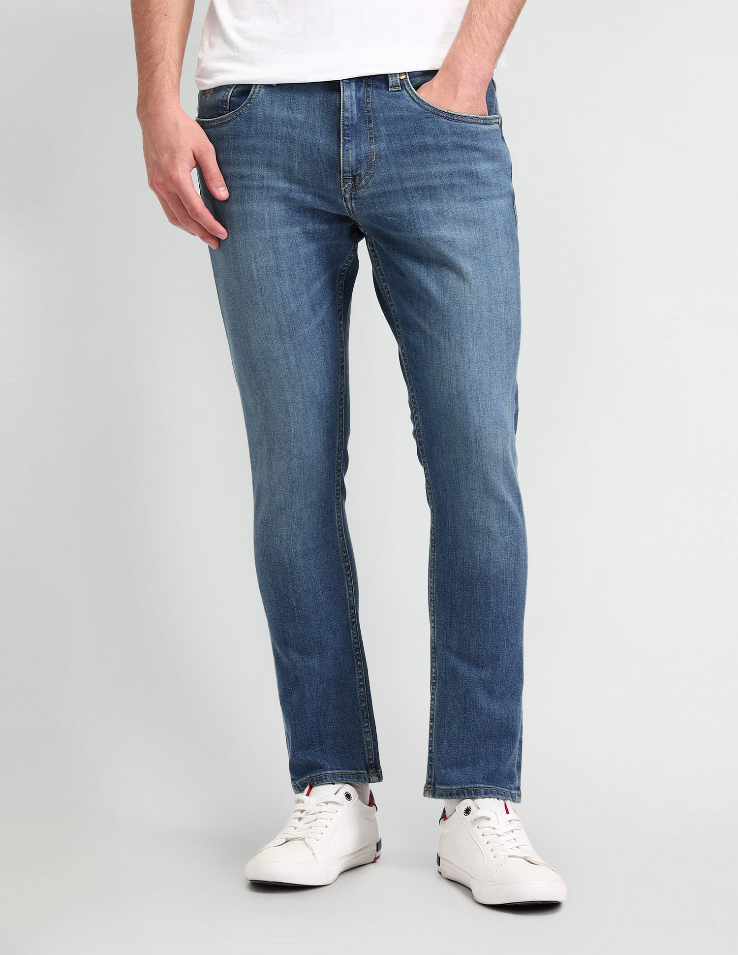 U.S. Polo Assn. Denim Co. Henry Tapered Cropped Fit Blue Jeans