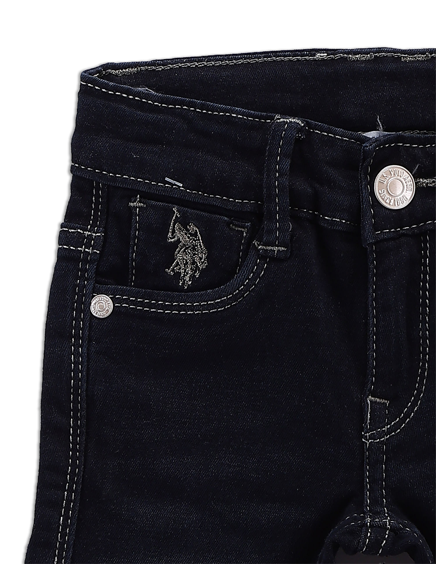 Girls Crop Length Polo tee & Paper Bag Jeans Pant Set – Kiddopanti