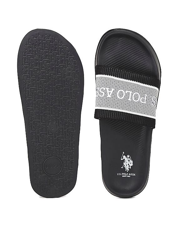 U.S. Polo Assn. Men Patterned Knit Strap Nicholson 3.0 Slides