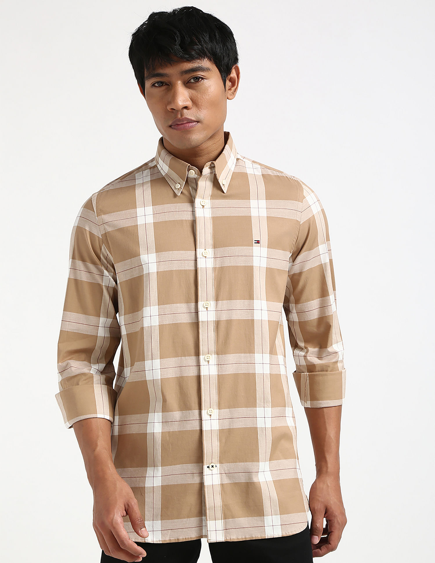 Tommy Hilfiger Harrington Poplin Plaid Shirt