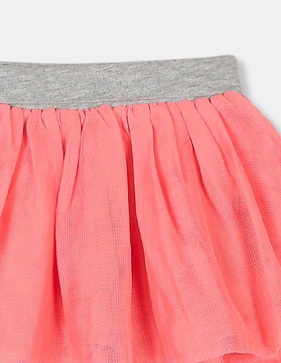 GAP Girls Pink Tulle Flippy Skirt