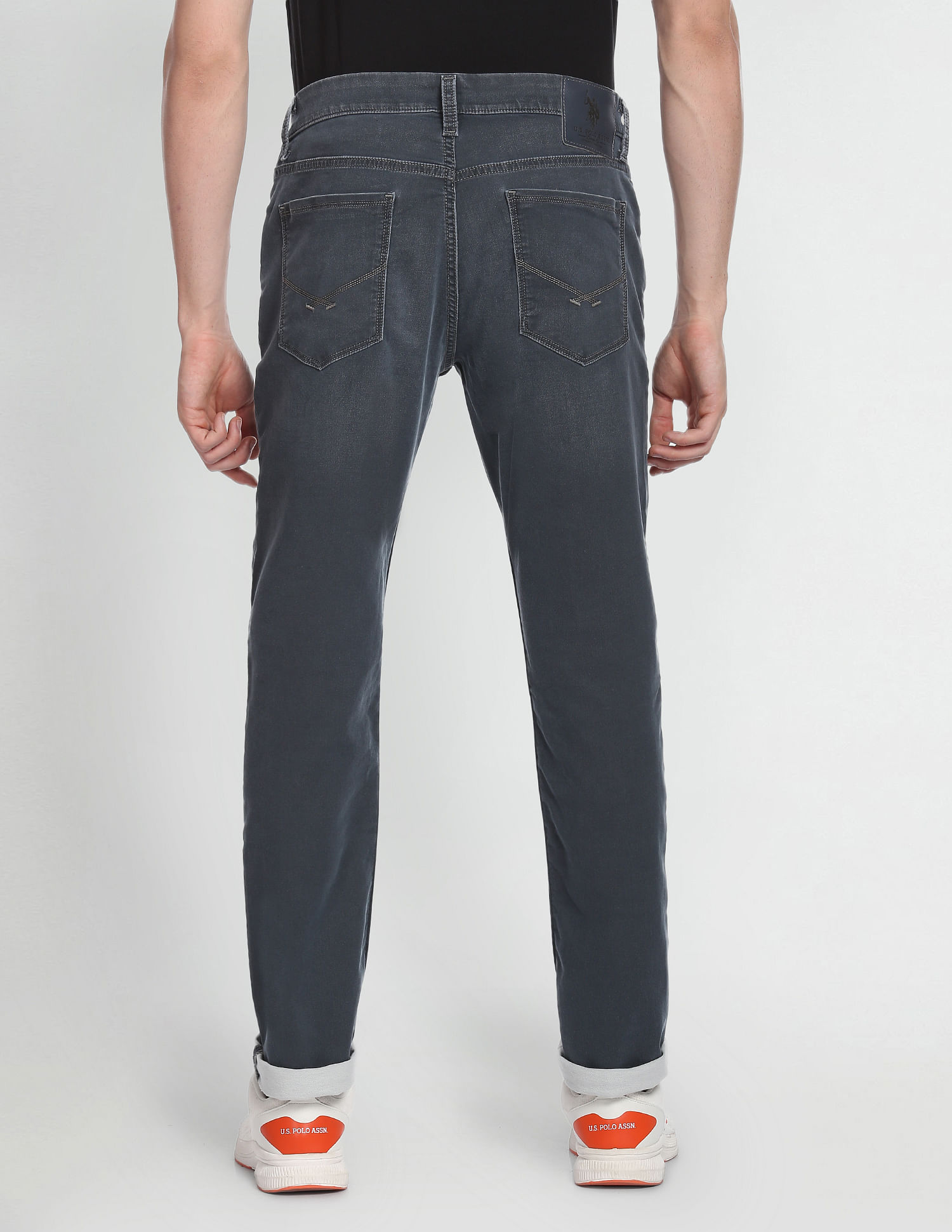 U.S. Polo Assn. Denim Co. Brandon Slim Tapered Fit Grey Jeans