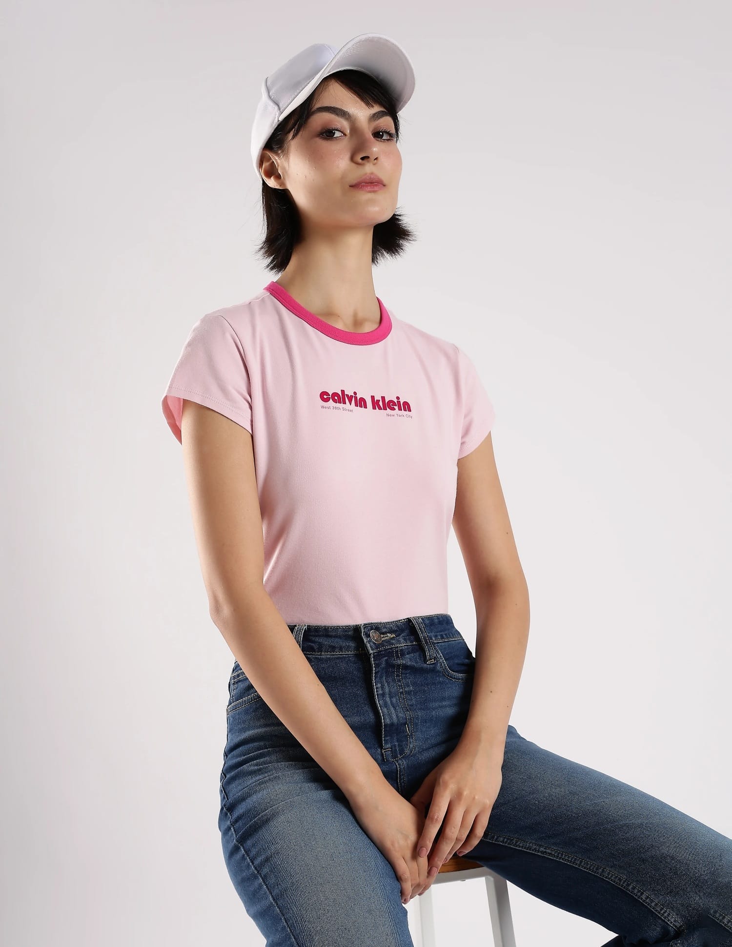 Buy Calvin Klein Jeans Logo Slim Fit Cotton T Shirt