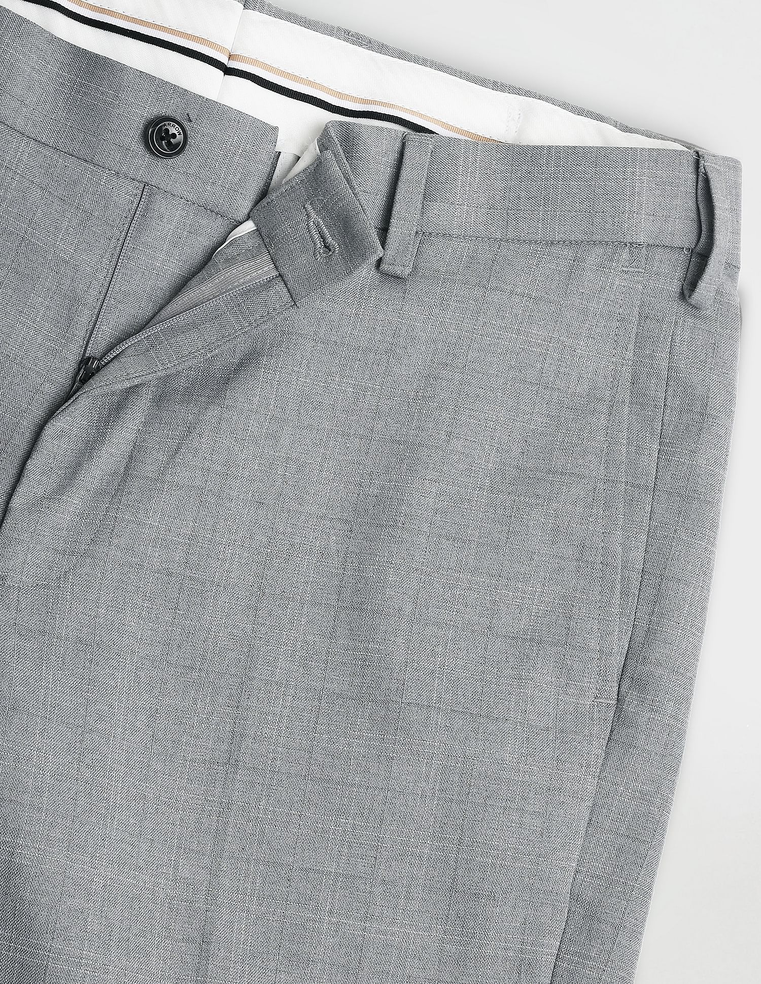 Arrow Newyork Tartan Check Autoflex Trousers