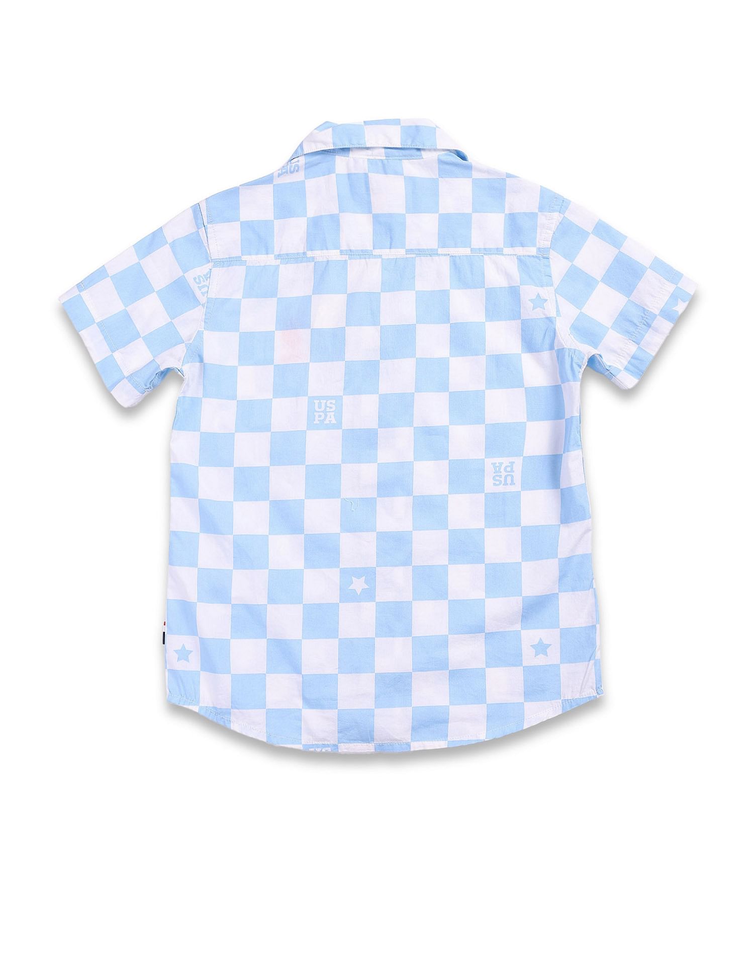 U.S. Polo Assn. Kids Boys Cotton Check Shirt