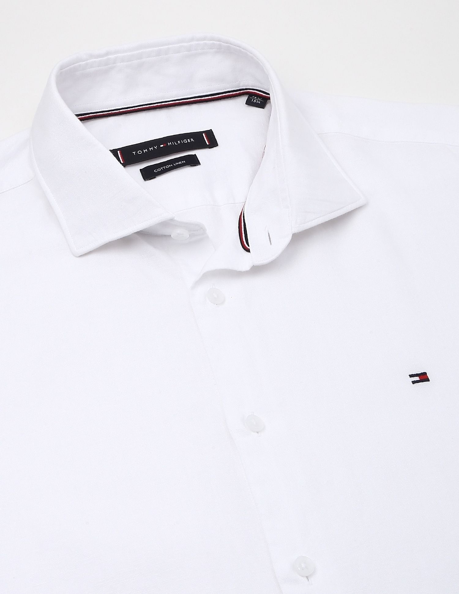 Tommy Hilfiger Solid Slim-Fit Cotton Shirt