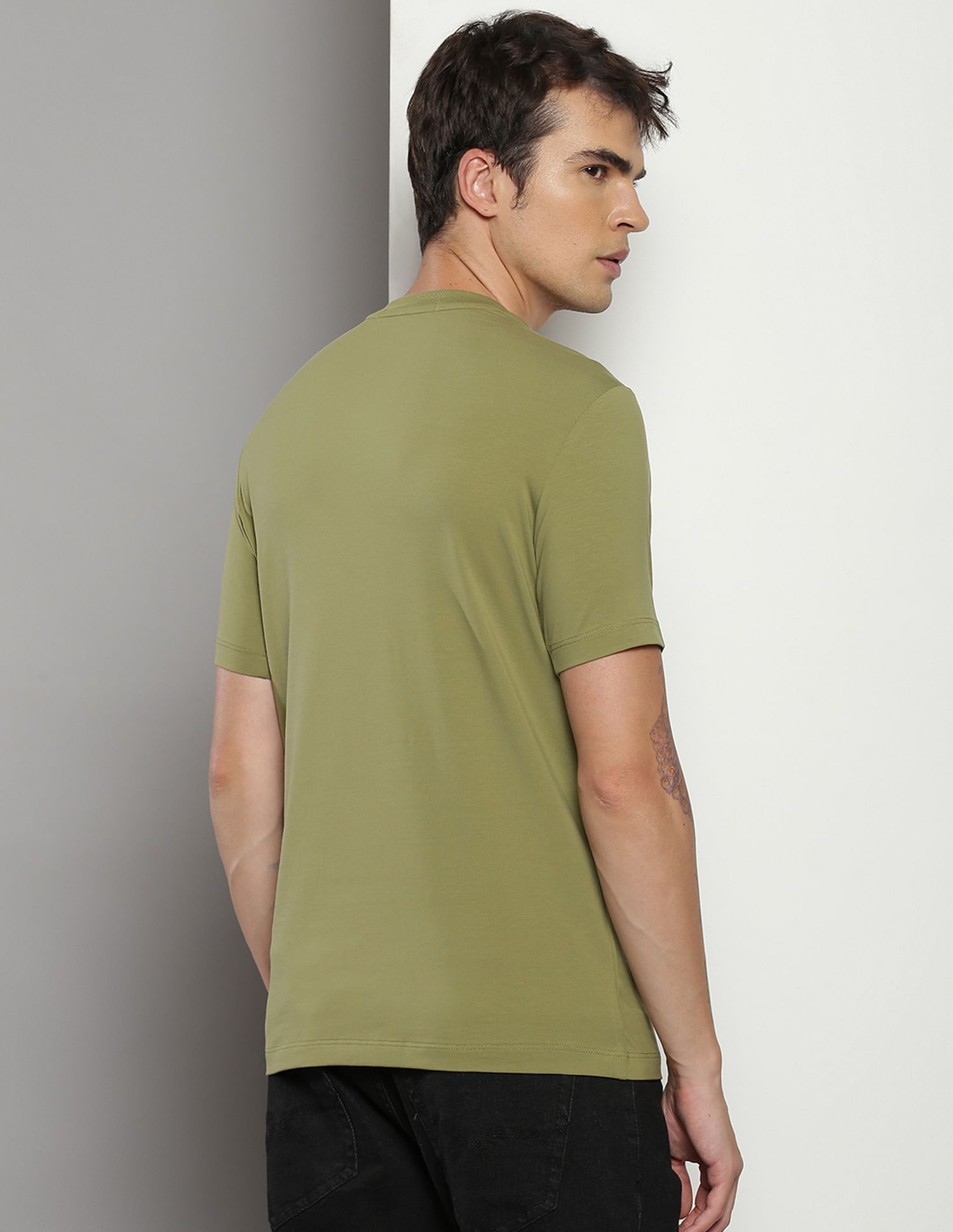 Calvin Klein Slim Fit Brand Print T-Shirt