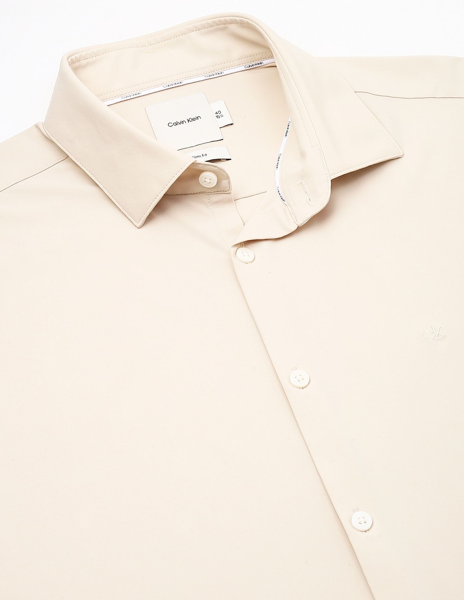 Calvin Klein Jeans Solid Slim-Fit Knit Shirt