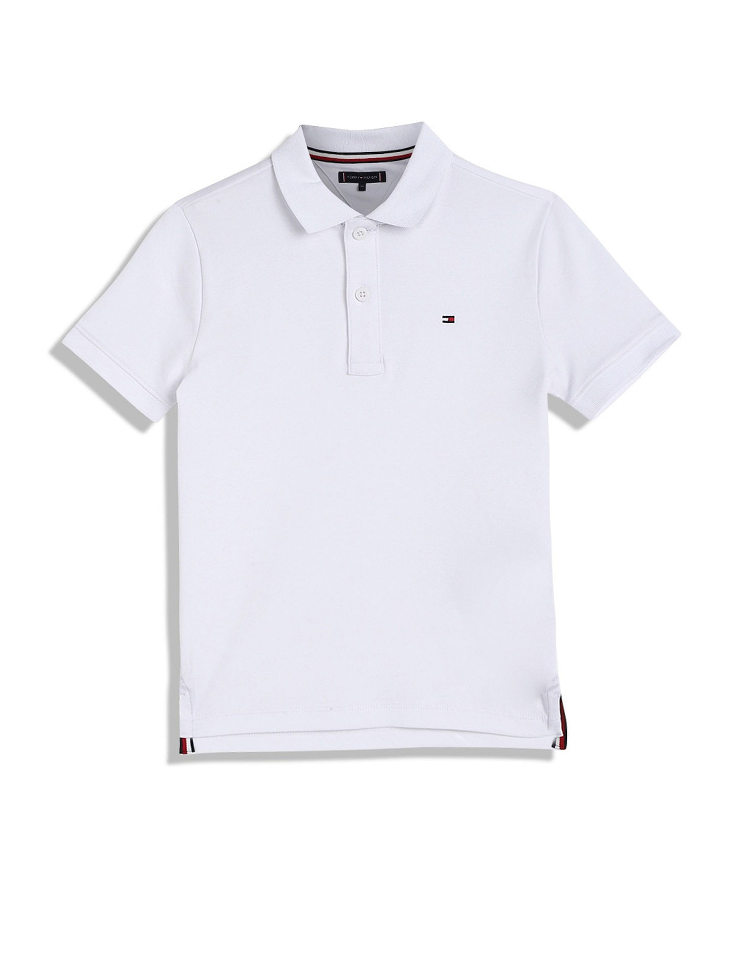 Tommy Hilfiger Kids Boys Solid Regular-Fit Cotton Polo T-Shirt