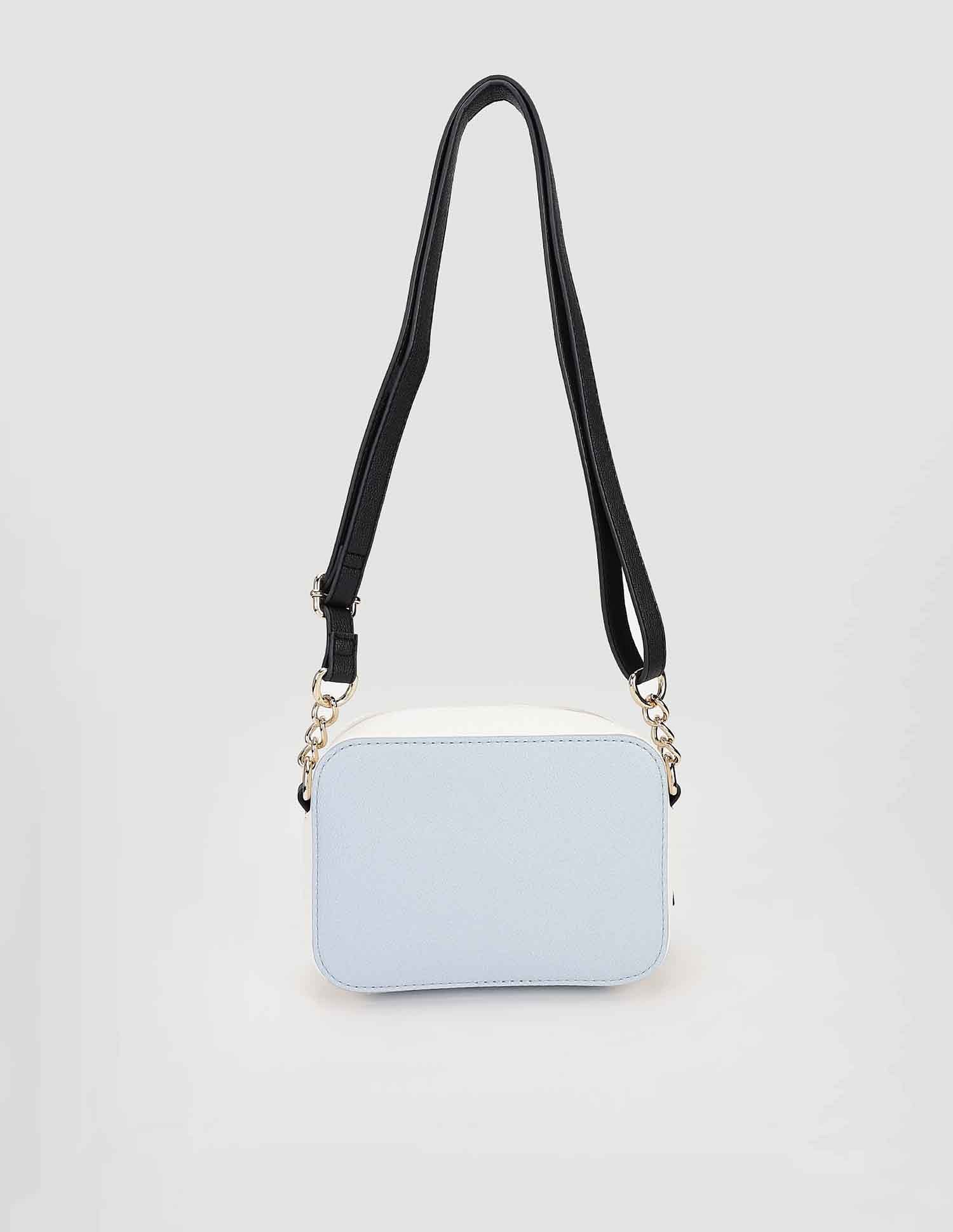 Tommy Hilfiger Solid Blue PU Sling Bags