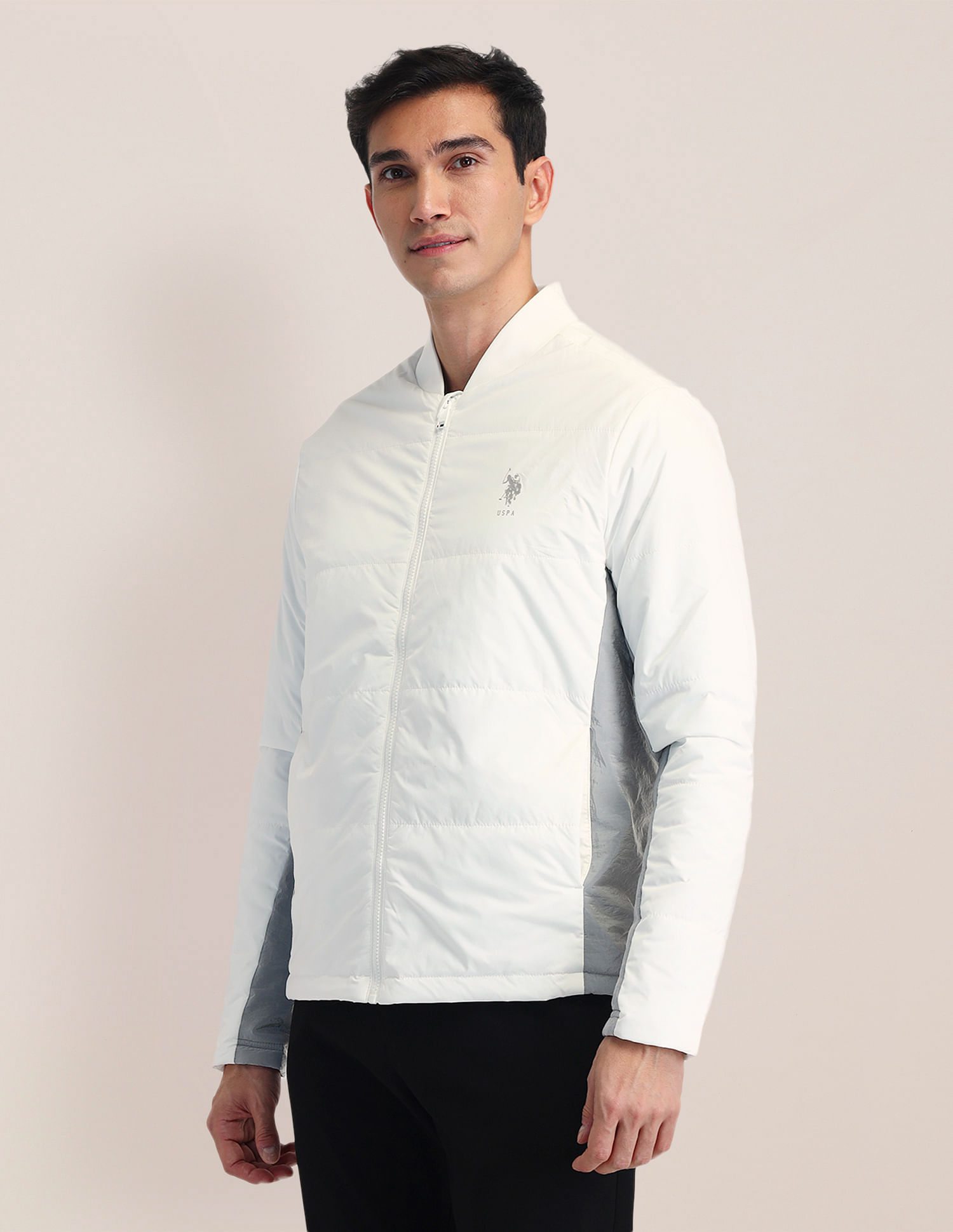 U.S. Polo Assn. Regular Fit Solid Bomber Jacket