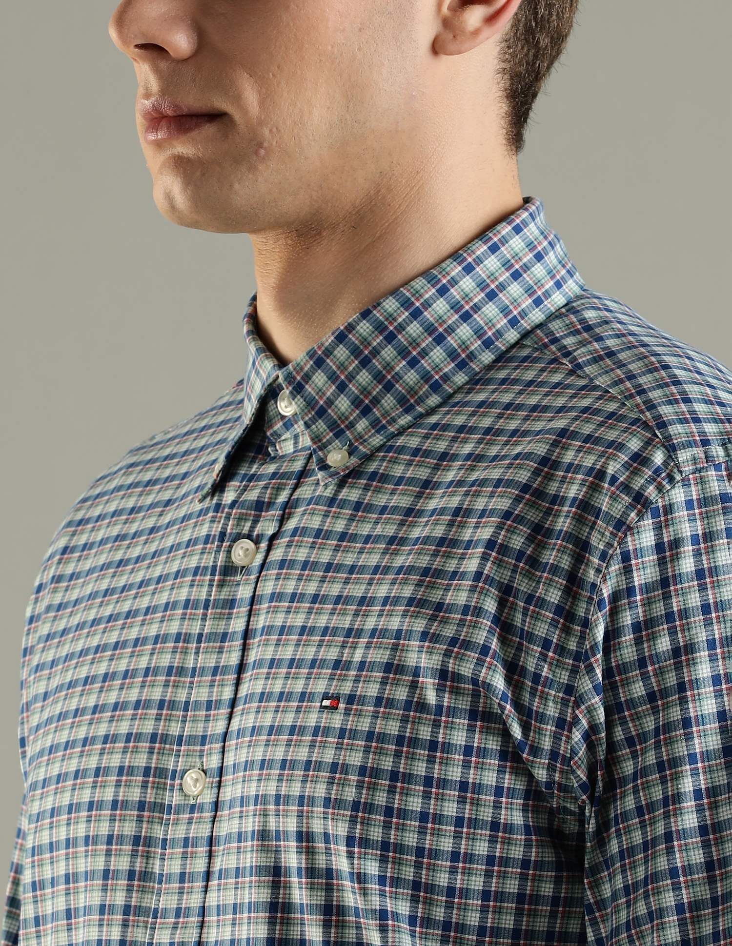 Tommy Hilfiger Checks Regular Fit Cotton Shirt