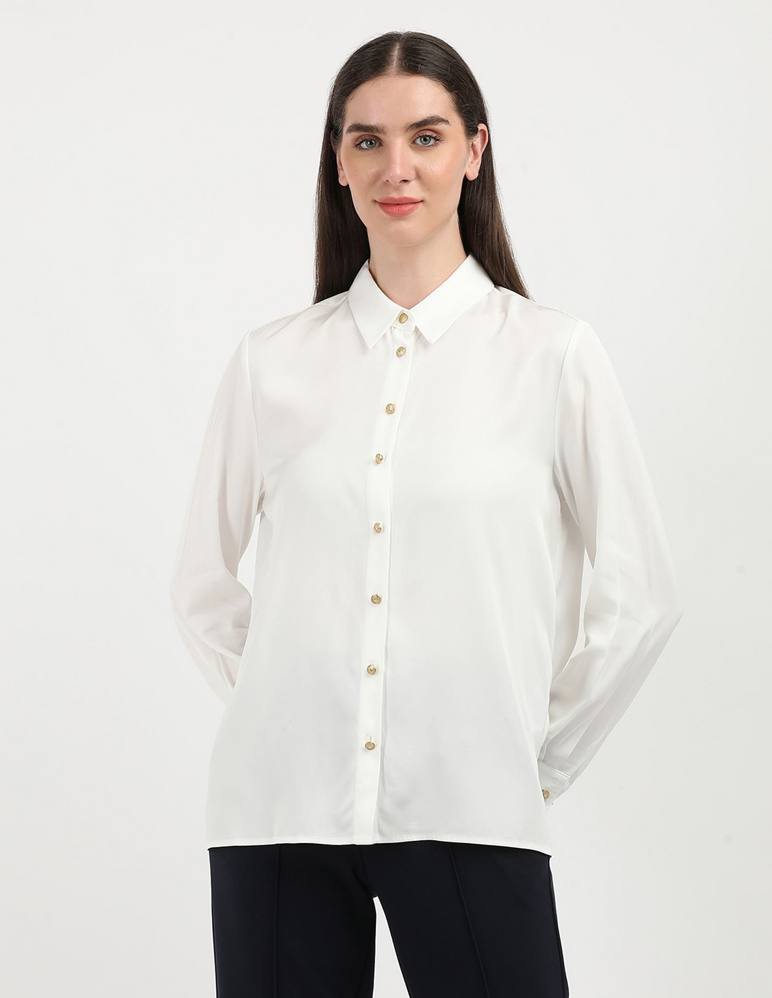 Tommy Hilfiger Regular Fit Spread Collar Shirt
