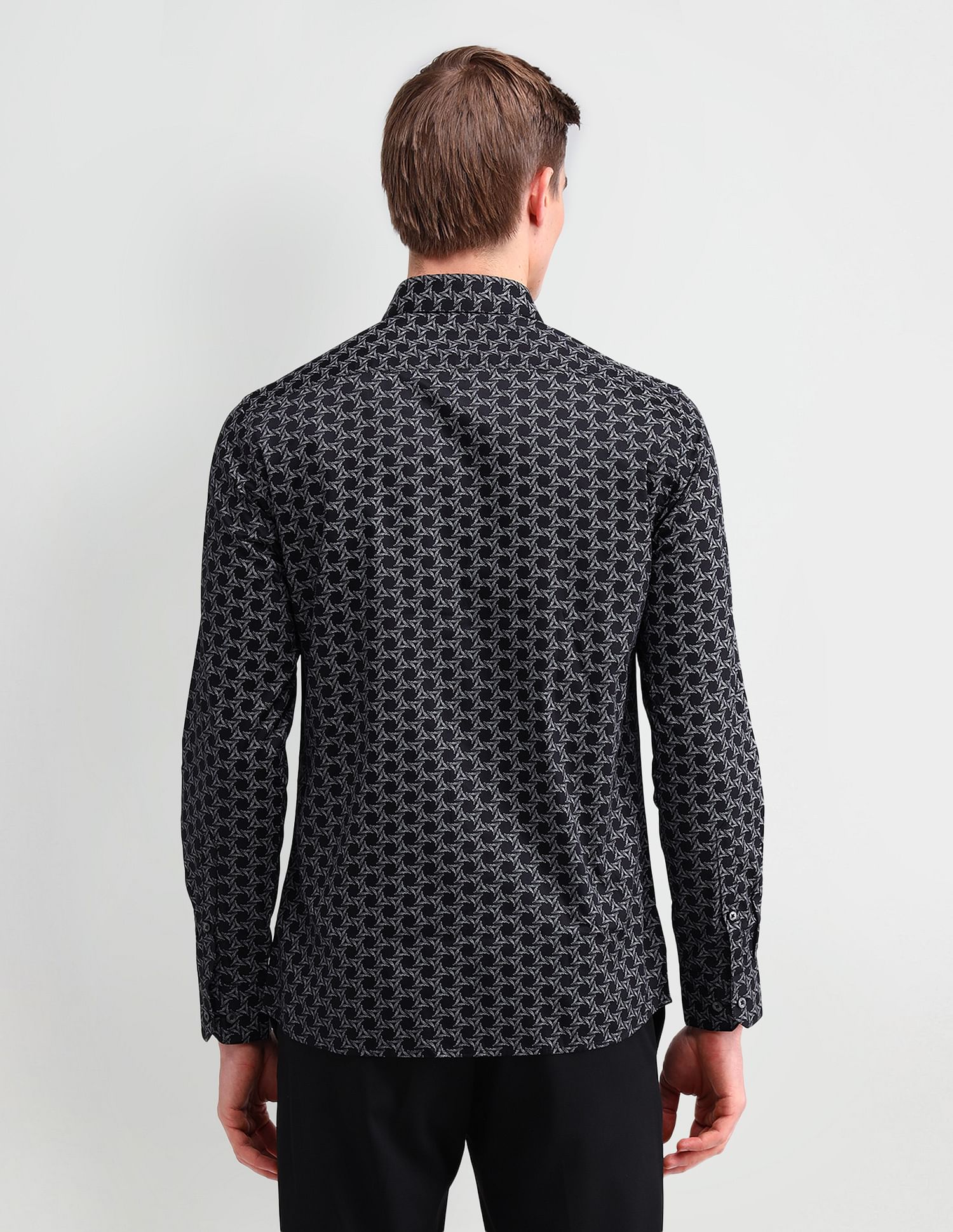 Arrow Brooklyn Fit All-over Print Shirt