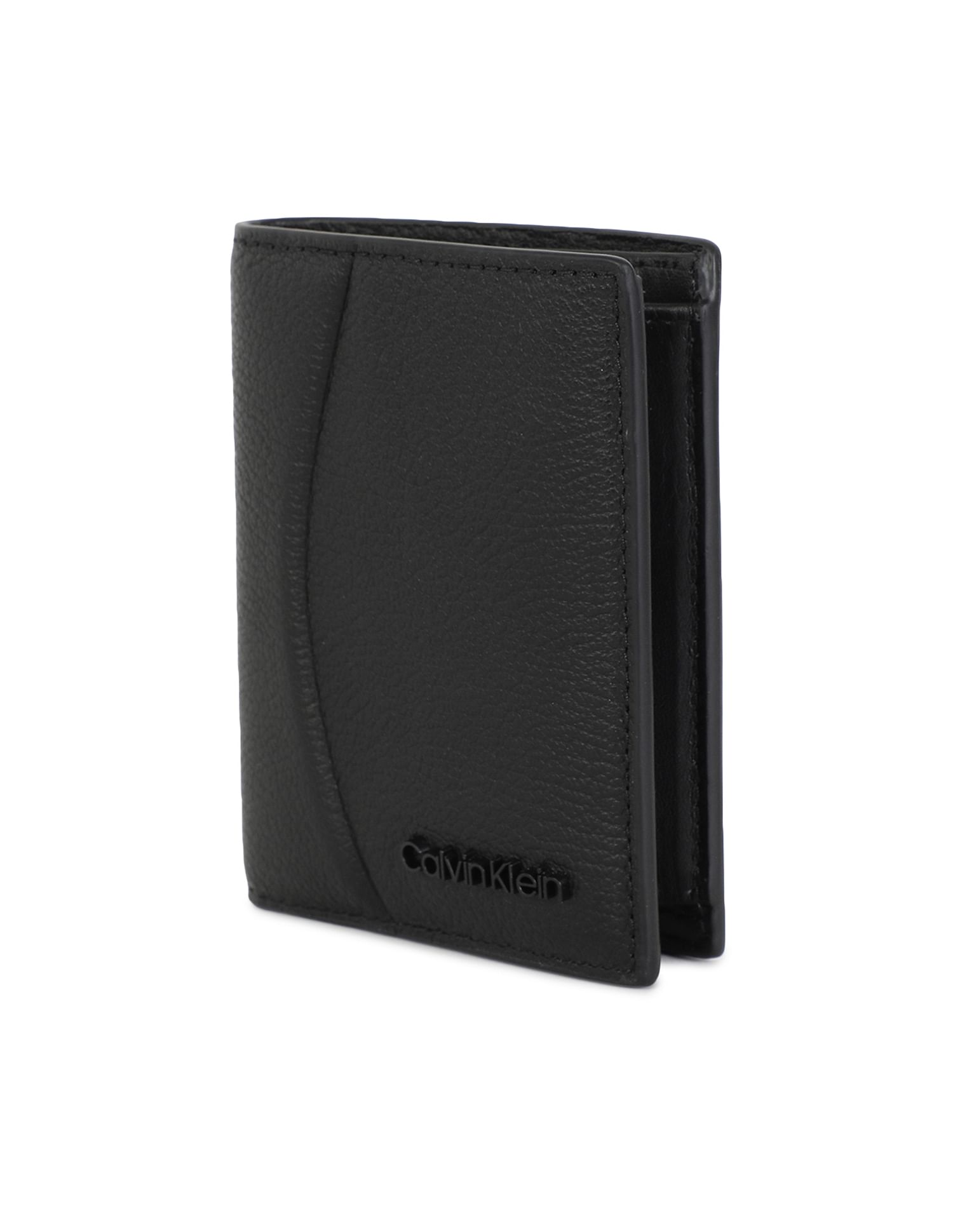 Calvin Klein Modern Plaque Bifold Textured Wallet