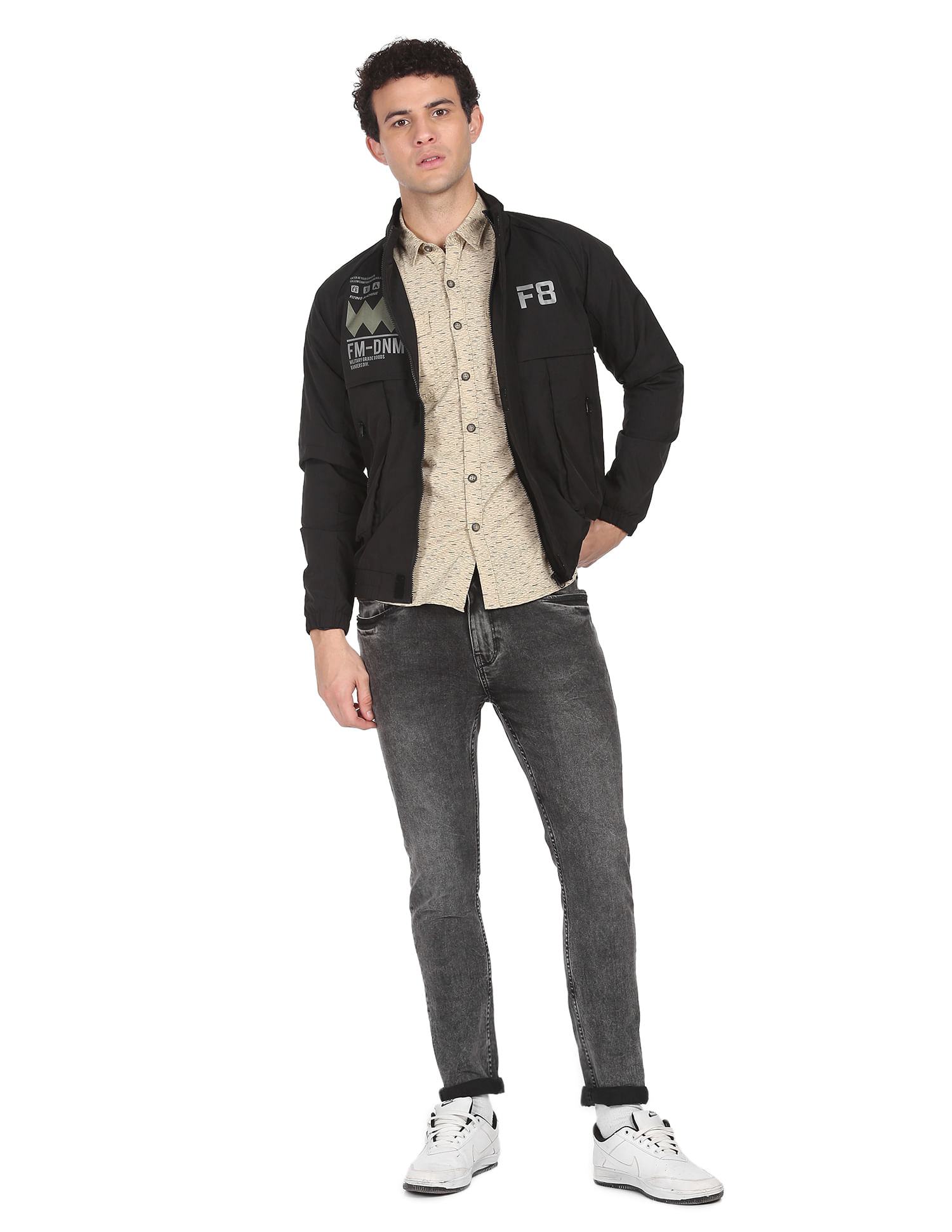 marka Text Flying Man Jacket text アルパカ flyingman jacket