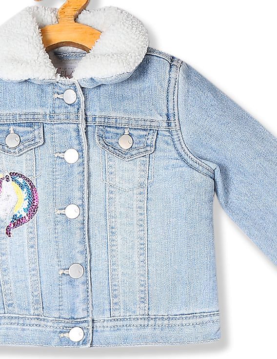 Unicorn jean 2025 jacket children's place