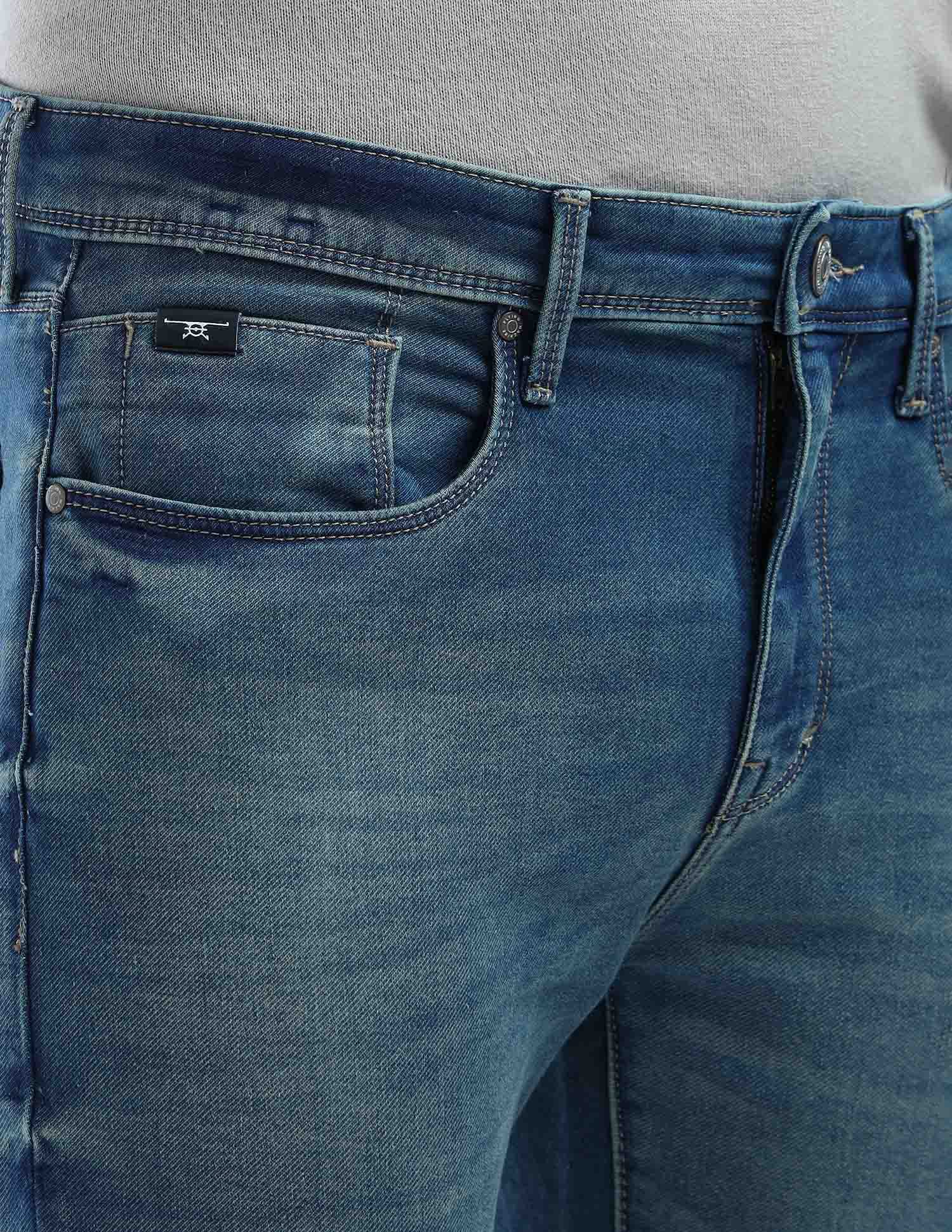 Buy Flying Machine Slash Slim Tapered Fit Flex Knit Jeans - NNNOW.com