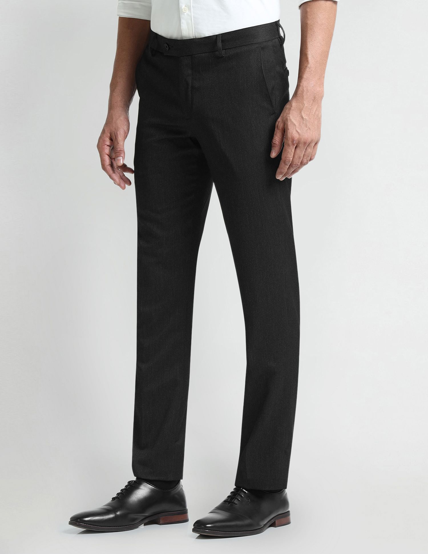Arrow Mid Rise Tapered Fit Trousers