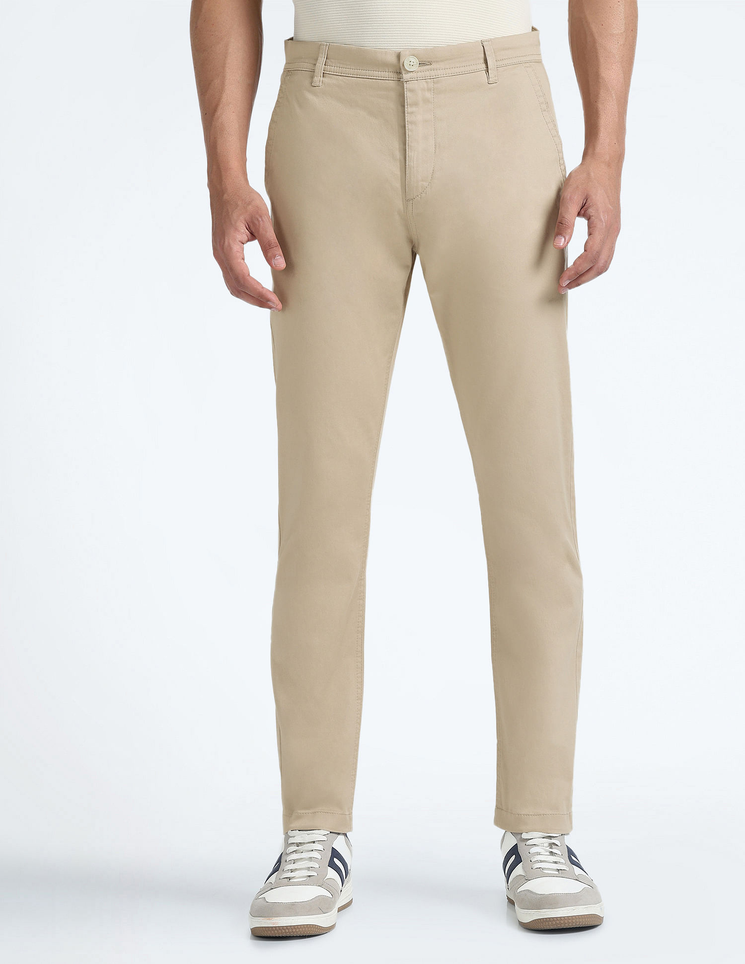 Flying Machine Slash Slim Tapered Fit Twill Chinos