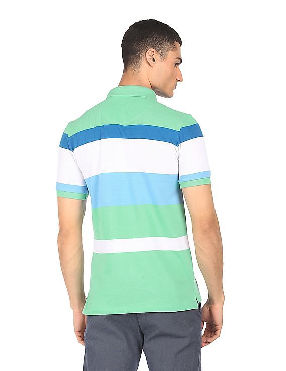 U.S. Polo Assn. Pique Striped Polo Shirt
